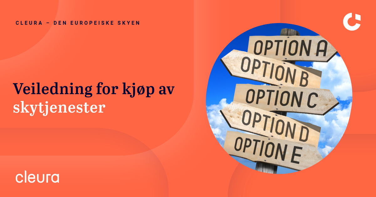 Valg av skytjeneste eller valg av leverandør -    Veiledning for kjøp av skytjenester